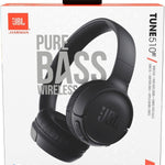 JBL Tune 510BT: Audífonos inalámbricos con sonido Purebass, color negro