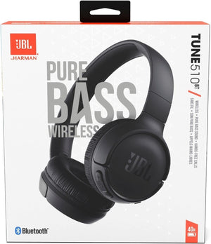JBL Tune 510BT: Audífonos inalámbricos con sonido Purebass, color negro