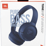 JBL Tune 510BT: Audífonos inalámbricos con sonido Purebass, color negro